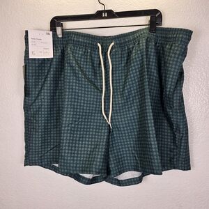 Goodfellow & Co. Men's Teal‎ 5" Swim Trunks Shorts Size XXL Swimwear